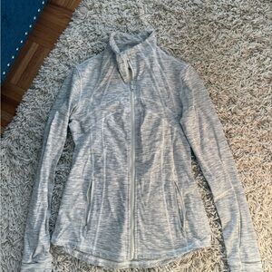 Women's Gray Zip-Up Jacket
